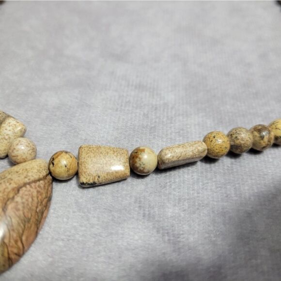 Picture Jasper Beaded Tribal Necklace - Picture 9 of 14